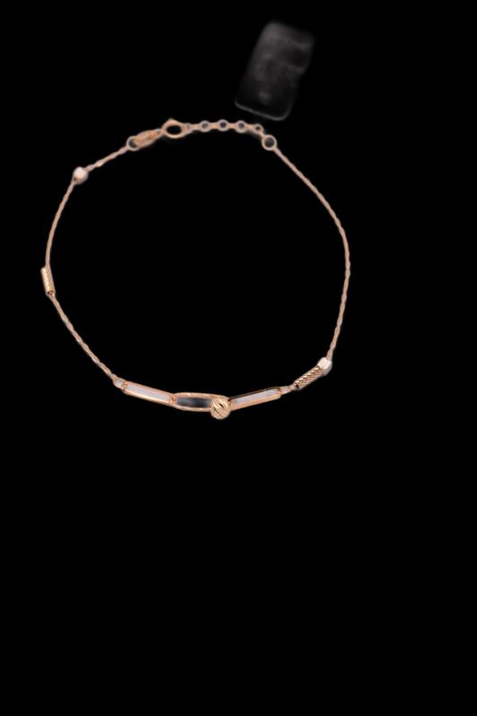 دستبند زنانه طلا ۱۸ عیار پیپرلینک راموگلد