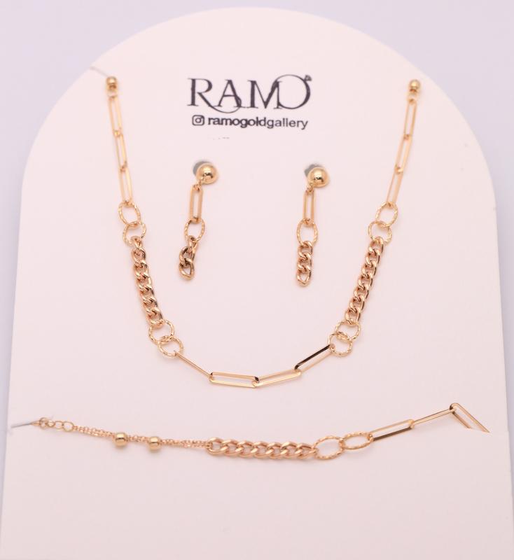 سرویس زنانه طلا ۱۸ عیار پیپرلینک راموگلد