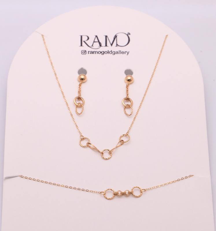 سرویس زنانه طلا ۱۸ عیار پیپرلینک راموگلد