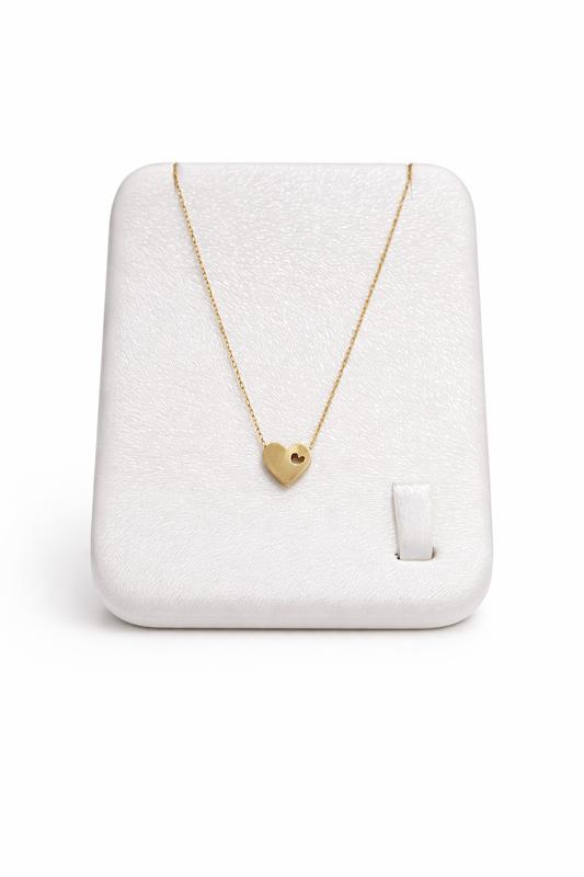 آویز زنانه طلا ۱۸ عیار قلب گالری طلای حسن خانی