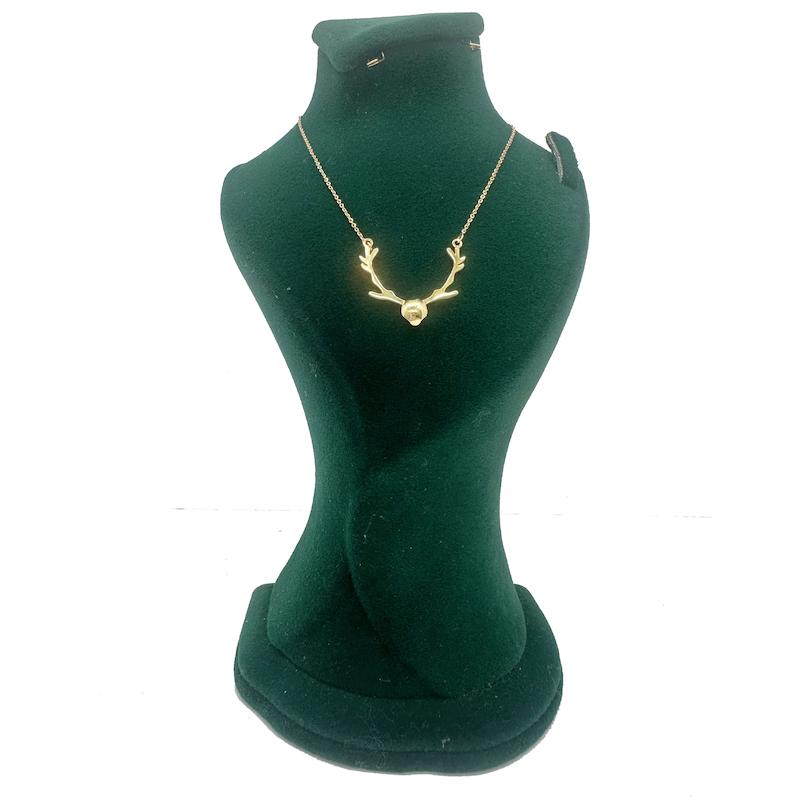 گردنبند زنانه طلا ۱۸ عیار گردنی اسپرت طلا و جواهری آیدیس