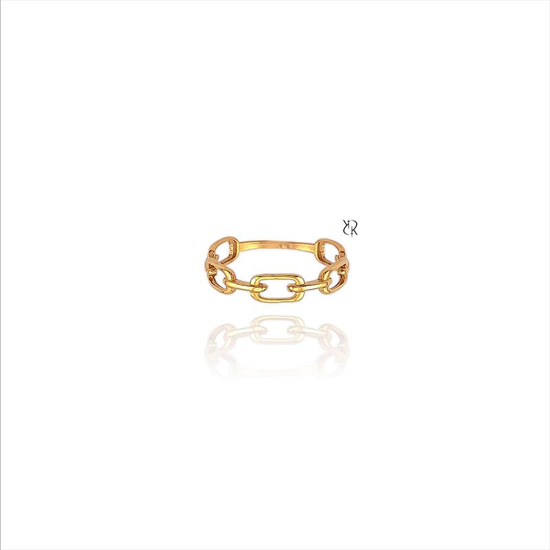 انگشتر زنانه طلا ۱۸ عیار انگشتر طلا طرح هرمس گالــری طلا رابــونـل