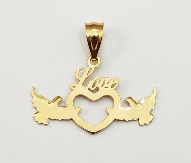 آویز طلا ۱۸ عیار پرواز ولنتاین گالری نقشار