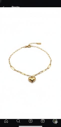 دستبند زنانه طلا ۱۸ عیار دستبند هرمس و قلب دامله گالری کاژه گلد