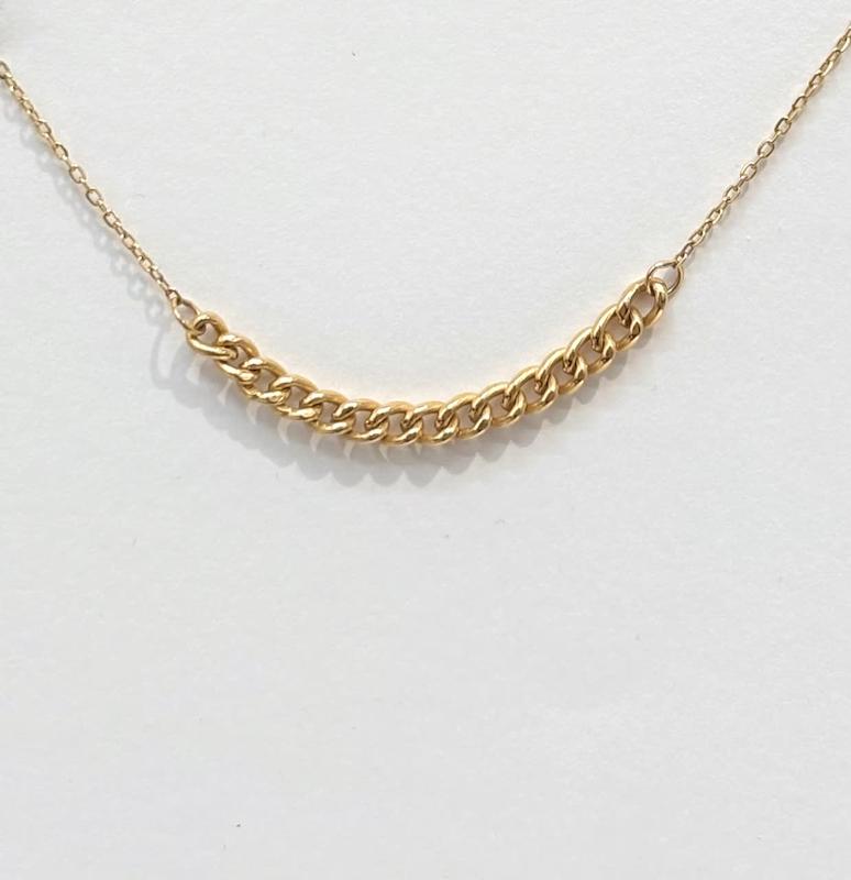 گردنبند زنانه طلا ۱۸ عیار گردنبند ترکیبی کارتیه طلای نیاکی