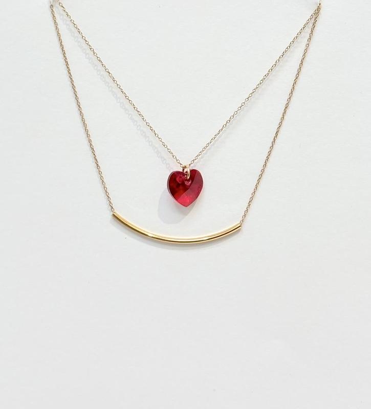 گردنبند زنانه طلا ۱۸ عیار گردنبند دو ردیفه وزن سنگ کسر شده طلای نیاکی