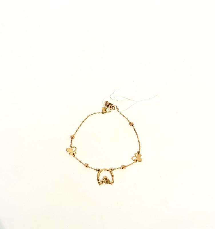 دستبند زنانه طلا ۱۸ عیار دستبند جغد طلای نیاکی