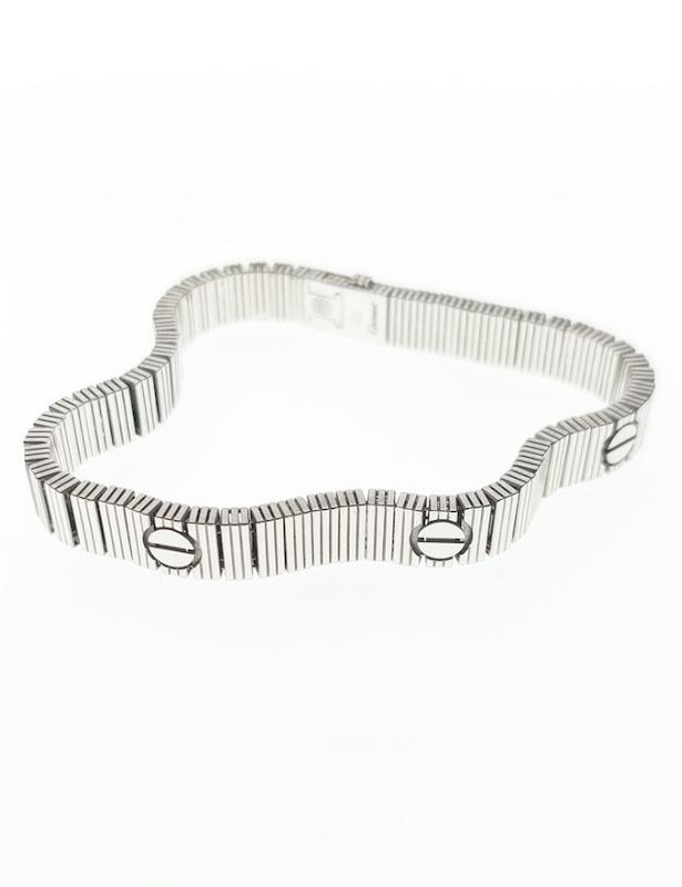 دستبند زنانه طلا ۱۸ عیار دستبند طلاسفید کارتیه آنلیمیتد گالری طلای دانژه