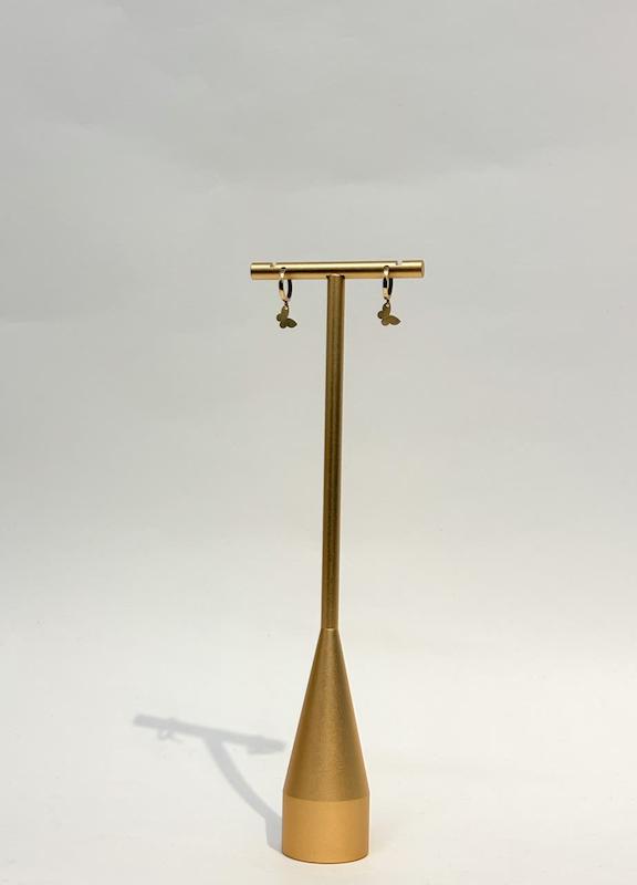 گوشواره زنانه طلا ۱۸ عیار گوشواره پروانه طلای نیاکی