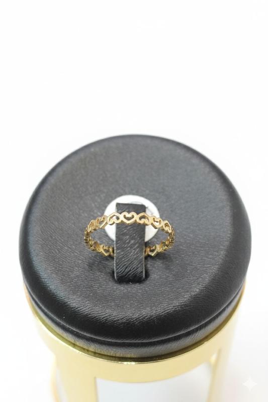 انگشتر زنانه طلا ۱۸ عیار مینیمال قلب940سوتی گالری پلاتین