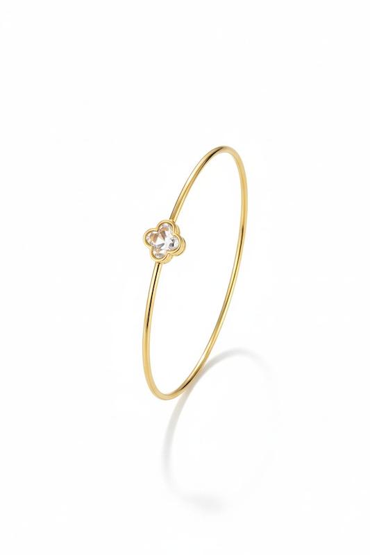 بنگل زنانه طلا ۱۸ عیار ونکلیف گالری پلاتین