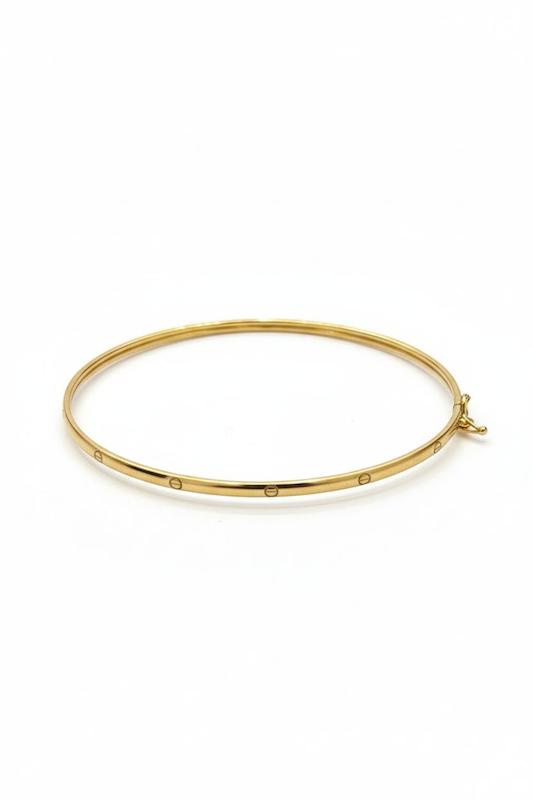 بنگل زنانه طلا ۱۸ عیار کارتیه لاو گالری پلاتین