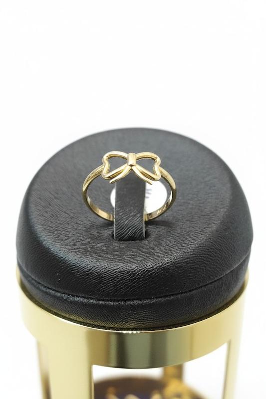 انگشتر زنانه طلا ۱۸ عیار مینیمال پاپیون گالری پلاتین