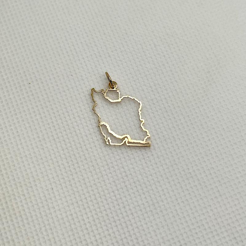 آویز زنانه طلا ۱۸ عیار آویز ایران گالری جواهرات نیلوتی