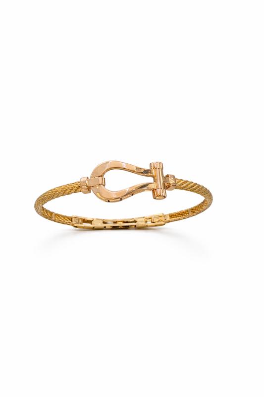 بنگل زنانه طلا ۱۸ عیار امگا گالری نقشار