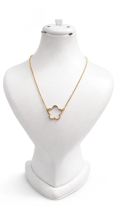 گردنبند زنانه طلا ۱۸ عیار گردنبند ونکلیف طلای شیک