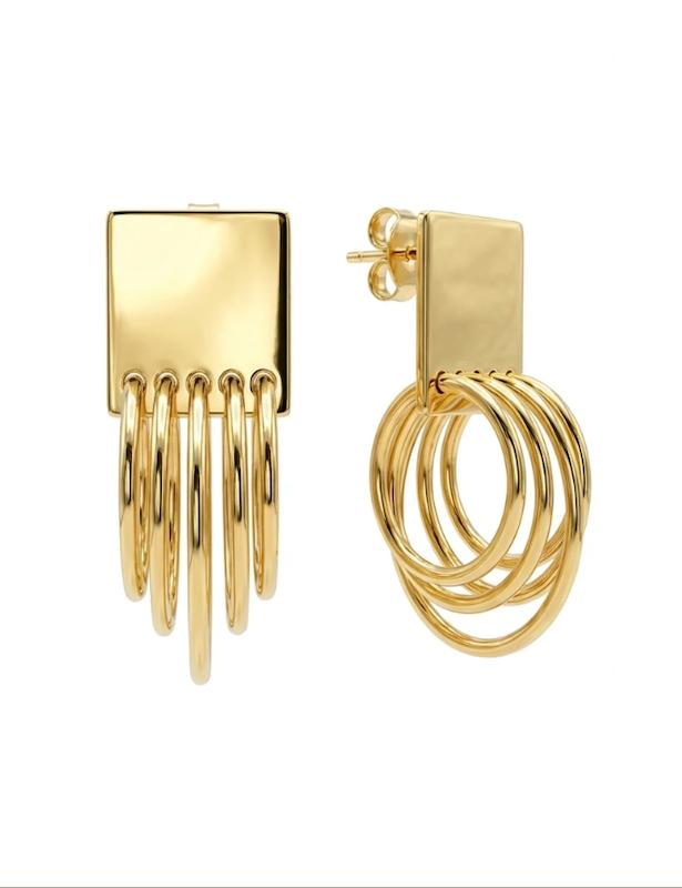 گوشواره زنانه طلا ۱۸ عیار گوشواره لوکس کاسموس گالری طلای دانژه