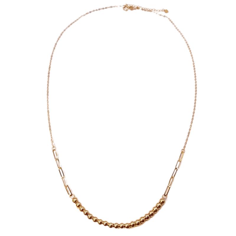 گردنبند زنانه طلا ۱۸ عیار گردنبند گوی هرمس گالری شاهکارتیم