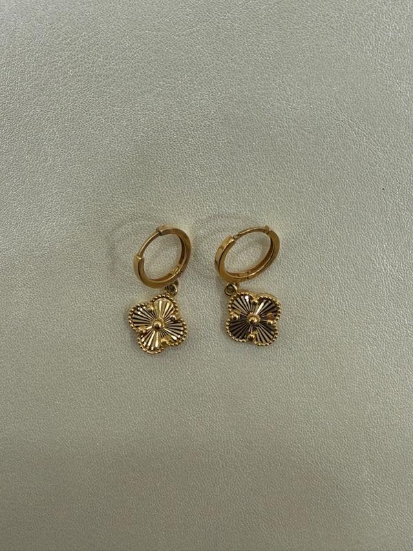 گوشواره زنانه طلا ۱۸ عیار ون کلیف جواهری مادر