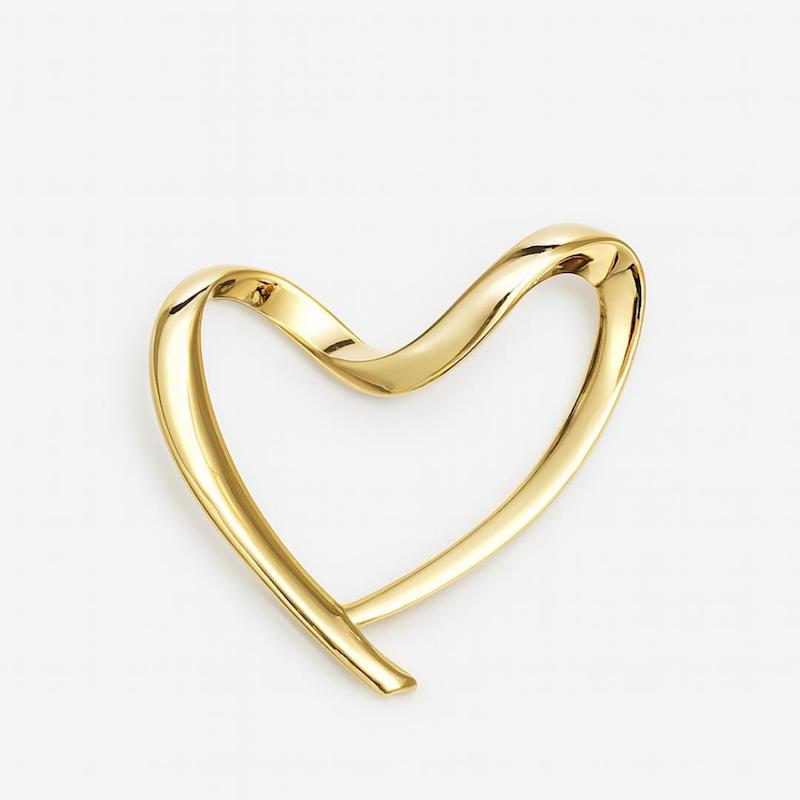 آویز زنانه طلا ۱۸ عیار پلاک و مدال قلب طرح گرازیلا گالری زربام