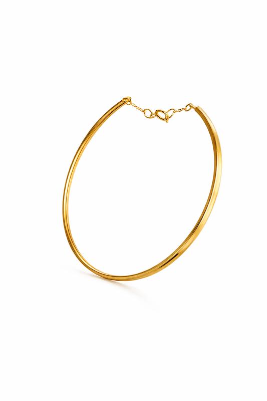 بنگل زنانه طلا ۱۸ عیار بنگل قفل زنجیر گالری شاهکارتیم