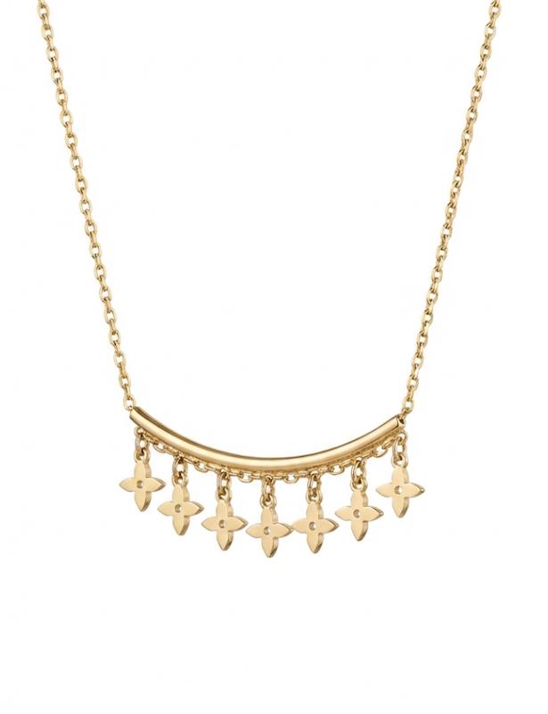 گردنبند زنانه طلا ۱۸ عیار گردنبند لویی گالری طلای دانژه