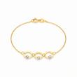 دستبند زنانه طلا ۱۸ عیار دایره و گوی گالری شمش طلا