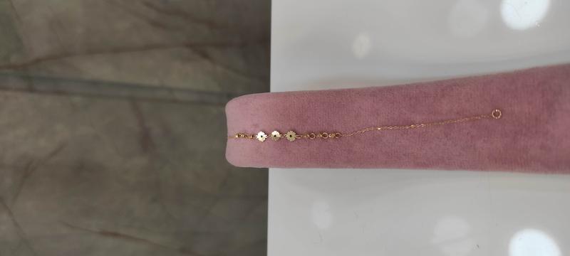 دستبند زنانه طلا ۱۸ عیار گلبرگ گالری دنیا