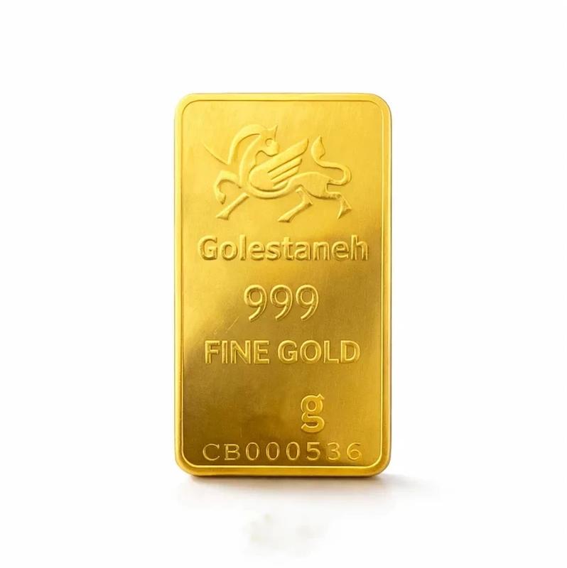 شمش طلا 999 عیار شمش طلای 24 عیار گلستانه راموگلد