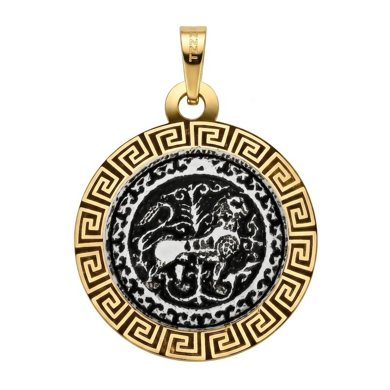 آویز طلا ۱۸ عیار مدال اسلیمی گالری سها