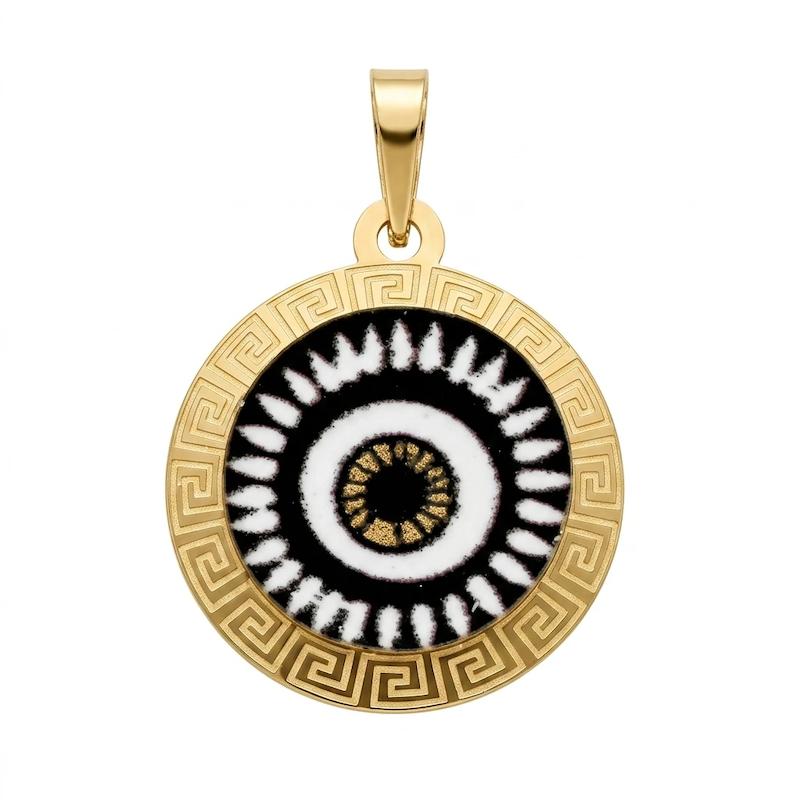 آویز طلا ۱۸ عیار چشم مشکی گالری سها
