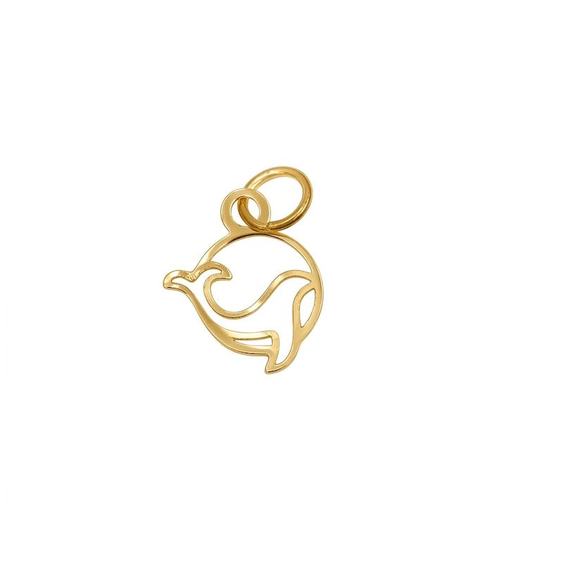 آویز طلا ۱۸ عیار مدال دلفین گالری سها