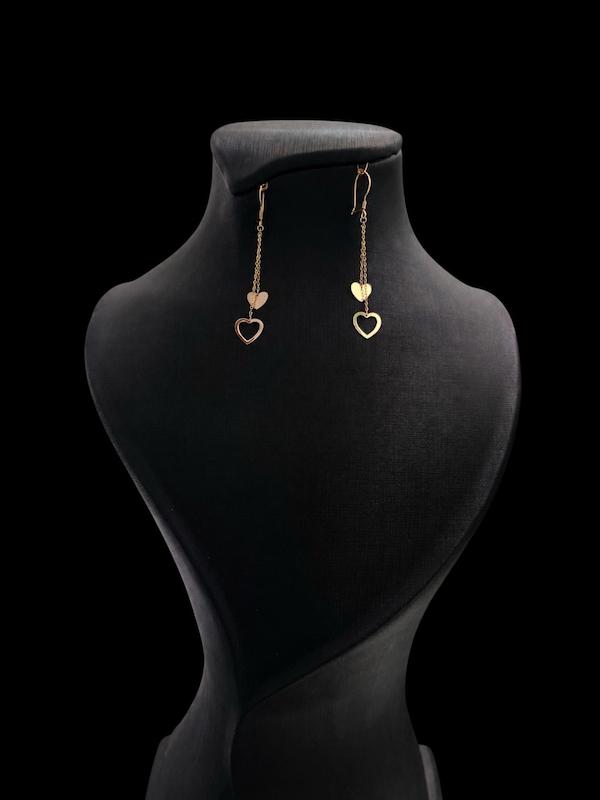 گوشواره زنانه طلا ۱۸ عیار مهتاب گالری طلا مهتاب