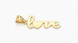 آویز زنانه طلا ۱۸ عیار Love گالری سین سین