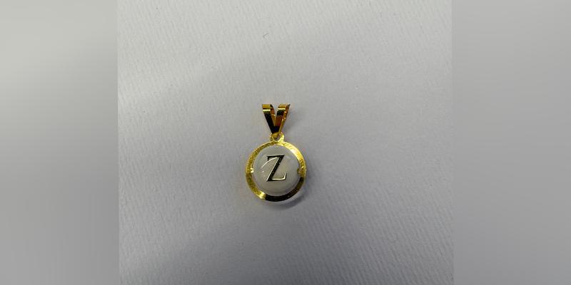 آویز زنانه طلا ۱۸ عیار آویز گردنی حروف (Z) گالری طلای فر
