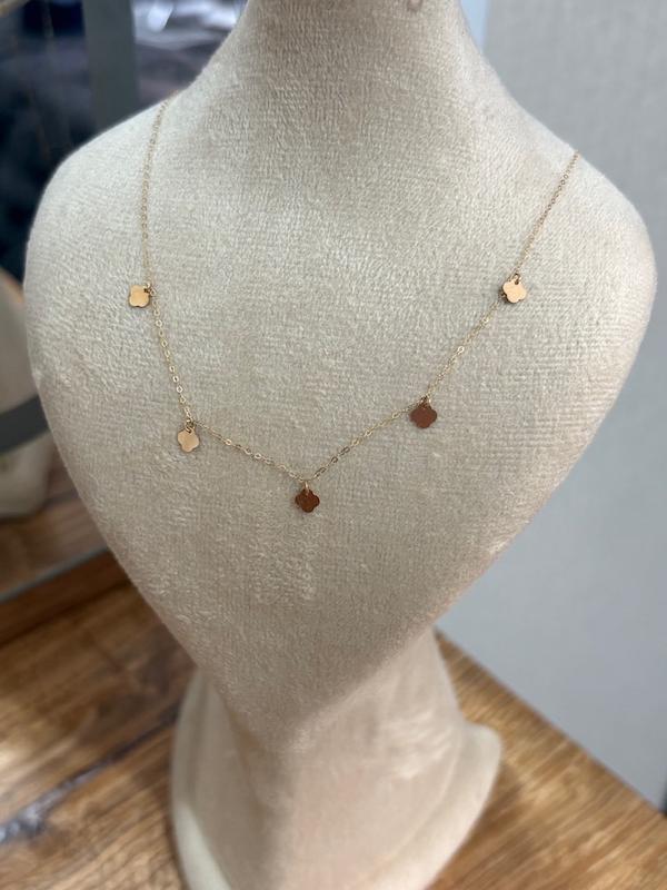 گردنبند زنانه طلا ۱۸ عیار ونکلیف وارداتی گالری طلا سرور گلد