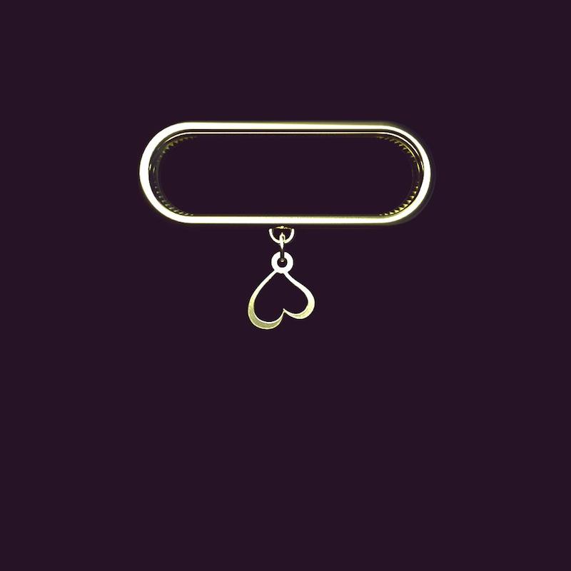 آویز ساعت طلا 18 عیار زنانه مدوپد مدل قلب کد R215