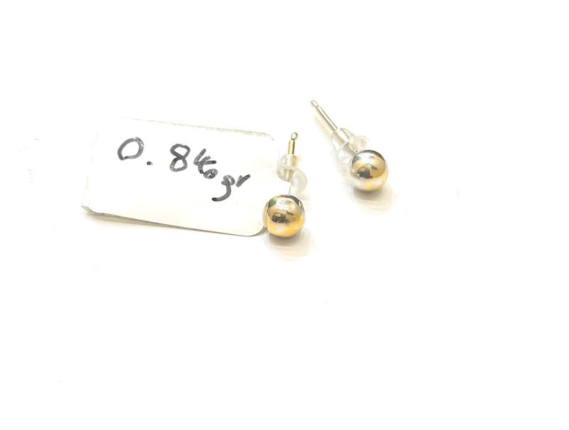 گوشواره زنانه طلا ۱۸ عیار D14 گوشواره گوی آهوریس