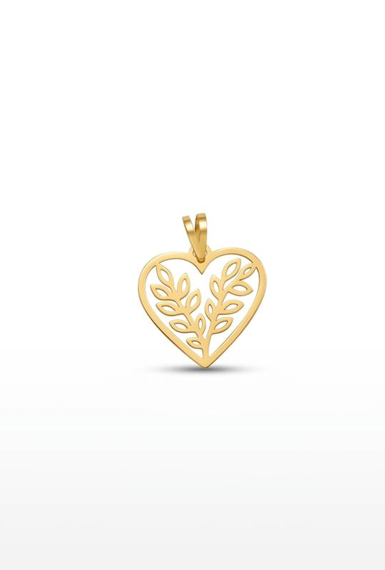 آویز زنانه طلا ۱۸ عیار قلب گالری طلای اصیلا