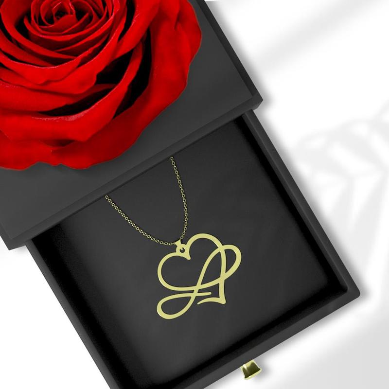 گردنبند طلا 18 عیار زنانه مدوپد مدل قلب کد R104