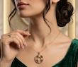 آویز زنانه طلا ۱۸ عیار آویز ونکیلیف گالری بهاران(شمس الدینی)