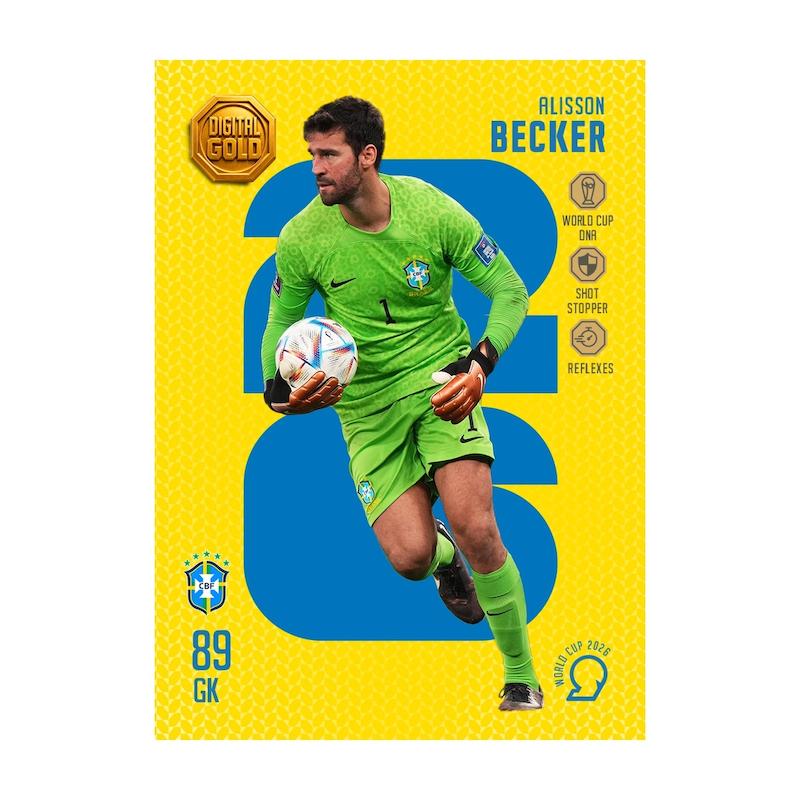 کارت فوتبالی طلا سوت بکر Becker طرح 2026 با 10 سوت طلای 18 عیار دیجیتال کد SO10132026
