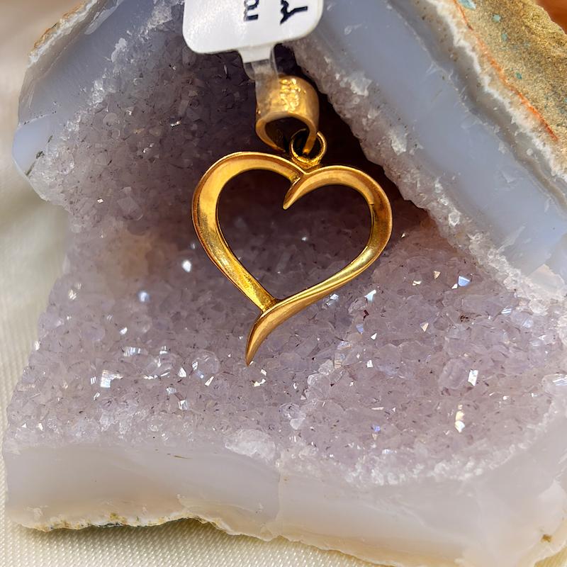 آویز طلا ۱۸ عیار مدال قلب بدون اجرت گالری طلای رز