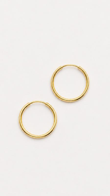گوشواره زنانه طلا ۱۸ عیار گوشواره حلقه ای باریک طلای نیاکی