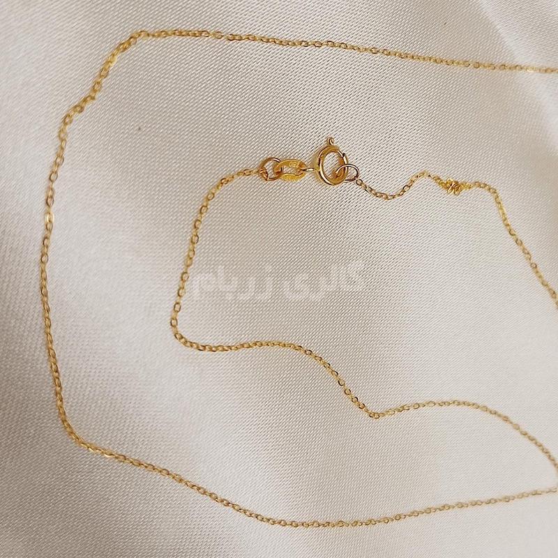 زنجیر زنانه طلا ۱۸ عیار زنجیر جور فلامینگو گالری زربام