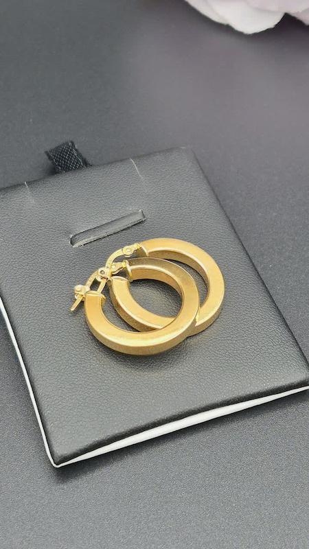 گوشواره زنانه طلا ۱۸ عیار گوشواره اسپرت طلای سارینا