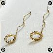گوشواره طلا 18 عیار زنانه بابل طلا مدل کرلی کد BTE001607