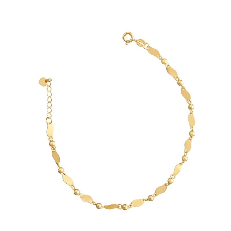 دستبند زنانه طلا ۱۸ عیار مدل مینیمال ایتالیایی 4 طول 18cm دلفین گلد گالری