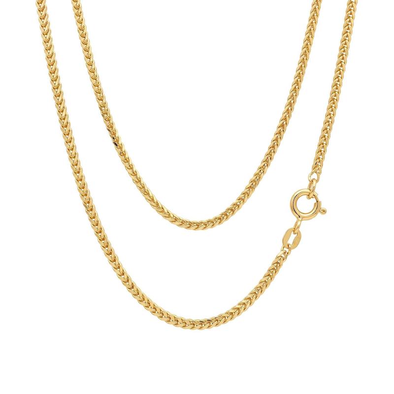 زنجیر طلا ۱۸ عیار مدل میرو سایز ۲ طول ۴۵ سانتیمتر زرد دلفین گلد گالری