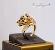 انگشتر طلا 18 عیار زنانه تاس گالری مدل پنتر کد TGR001622